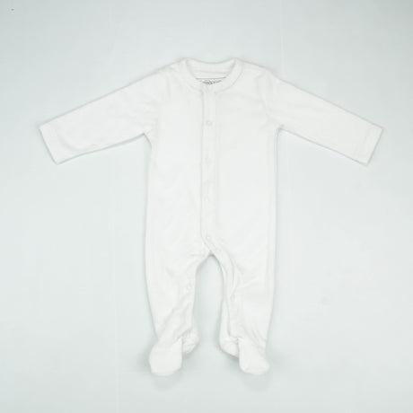 ROMPER TERRY WHITE INFANT