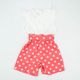 JUMPSUIT PINK POLKA INFANT