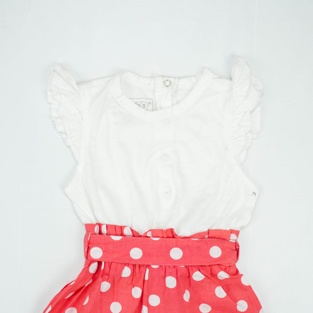 JUMPSUIT PINK POLKA INFANT