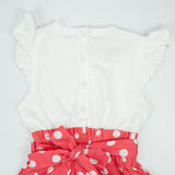 JUMPSUIT PINK POLKA INFANT
