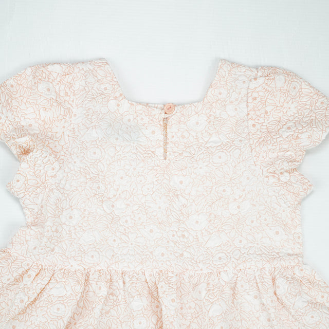 FROCK JACQUARD sleeve Peach Toddler