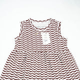 FROCK A-LINE BROWN LINE  TODDLER