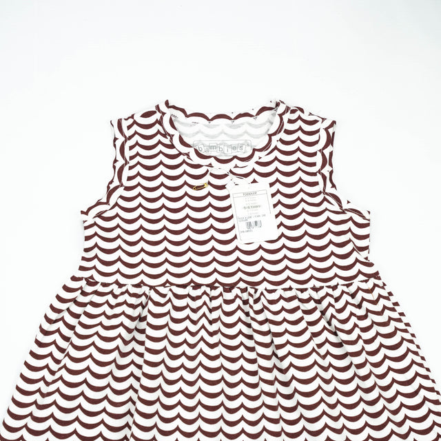 FROCK A-LINE BROWN LINE  TODDLER