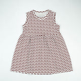 FROCK A-LINE BROWN LINE  TODDLER