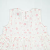 FROCK MOCK NECK PINK FLOWER INFANT