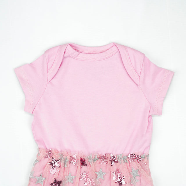 BODYSUIT WITH FRILL LT PINK INFANT