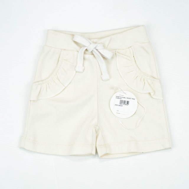 SHORTS FLORAL POCKET PEACH INFANT