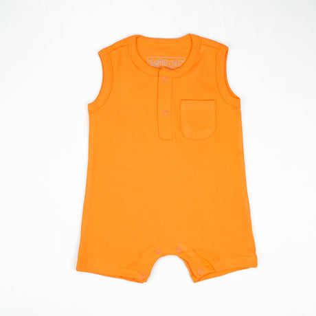 BODYSUIT SLEEVELESS POCKET ORANGE INFANT