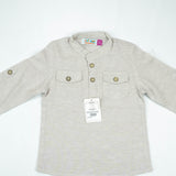 SHIRT KURTA FRONT POCKET BOYS OFF WHITE TOODLER