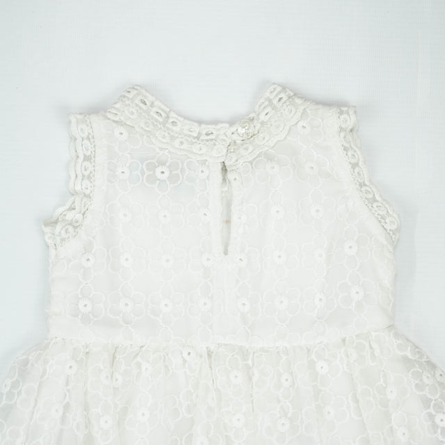 FROCK A LINE CHICKEN WHITE INFANT