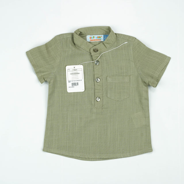 SHIRT KURTI BOYS BROWN INFANT