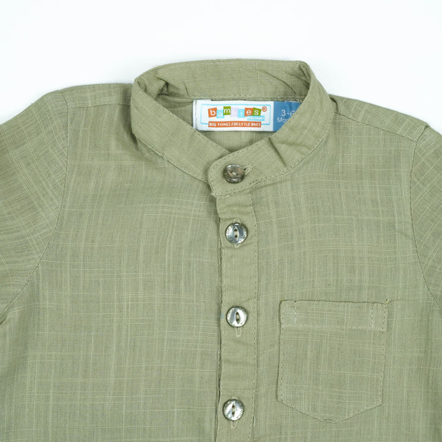 SHIRT KURTI BOYS BROWN INFANT