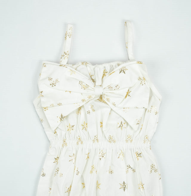 BODYSUIT FRONT BOW WHITE INFANT