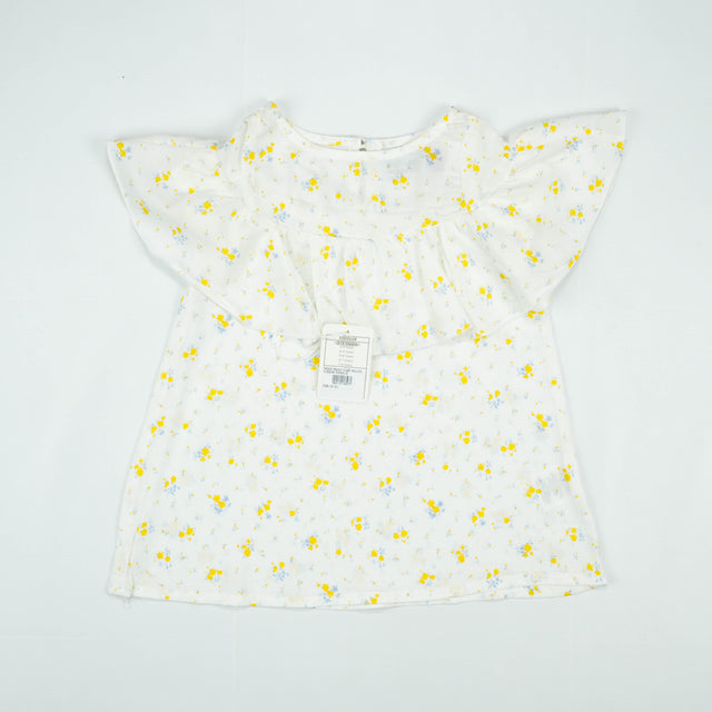 FROCK FRONT FLAIR YELLOW FLWOER TODDELR