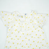 FROCK FRONT FLAIR YELLOW FLWOER TODDELR