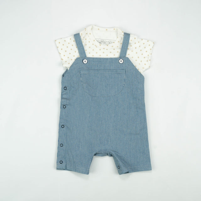 ROMPER SUIT SET BLUE INFANT