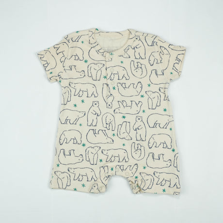 BODYSUIT MONOGRAM OFF WHITE BEAR INFANT