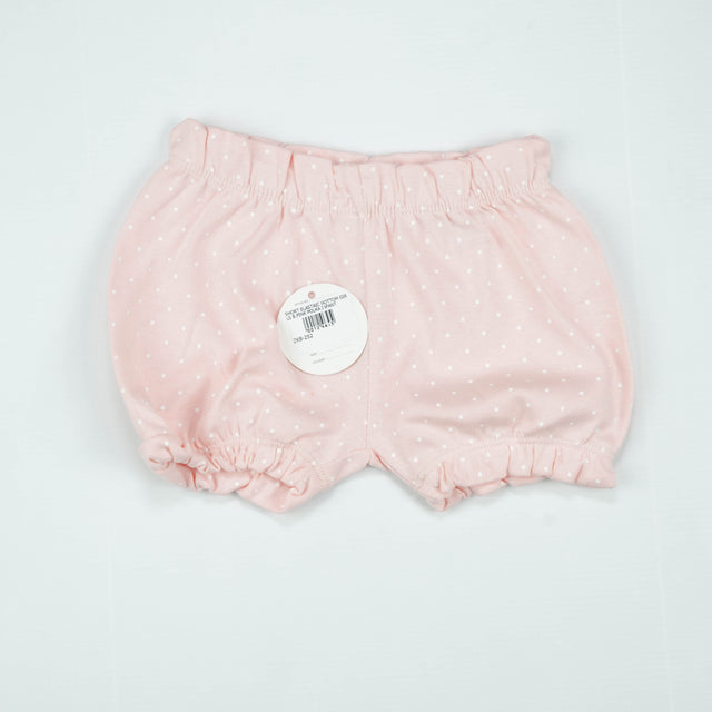 SHORT ELASTAIC BOTTOM GIRLS B.PINK POLKA INFANT