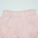 SHORT ELASTAIC BOTTOM GIRLS B.PINK POLKA INFANT