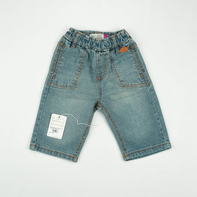 DENIM BERMUDA STRAIGHT POCKET GREY TODDLER