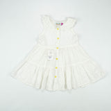 FROCK PETTER PAN COLLAR WHITE FLOWER TODDLER