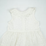 FROCK PETTER PAN COLLAR WHITE FLOWER TODDLER