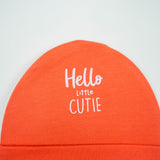 CAP S LT ORANGE HELLO CUTE