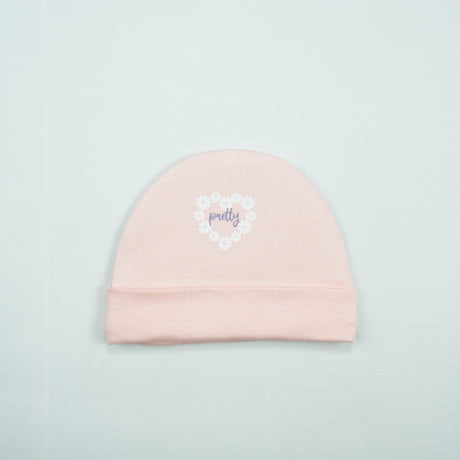 CAP L LT PINK PRETTY HEART