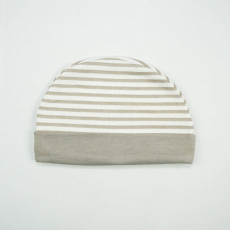 CAP L GREY STRIPES