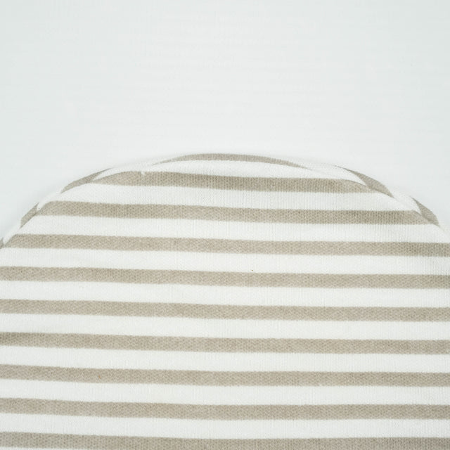 CAP L GREY STRIPES