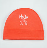 CAP M LT ORANGE HELLO CUTE