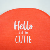 CAP M LT ORANGE HELLO CUTE