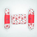 PILLOW SET RED DOUBLE DECKER