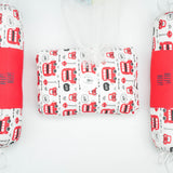 PILLOW SET RED DOUBLE DECKER