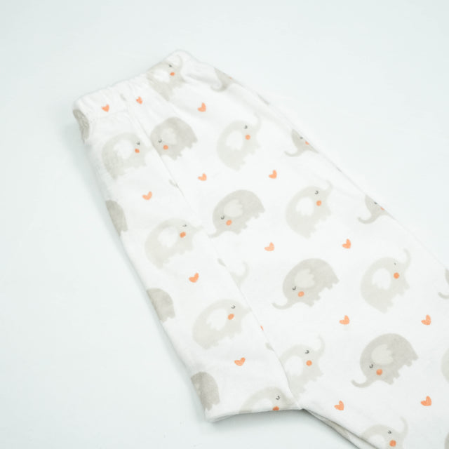 NIGHT SUIT 6-12M PEACH ELEPHANTS