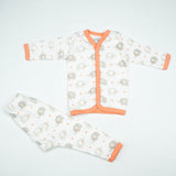 NIGHT SUIT NB PEACH ELEPHANTS