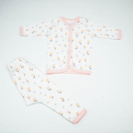 NIGHT SUIT NB LT PINK TULIP