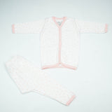 NIGHT SUIT 6-12M PEACH HEART