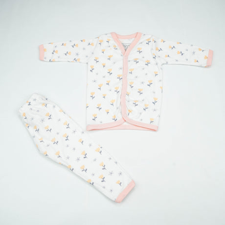 NIGHT SUIT 0-3M LT PINK TULIP