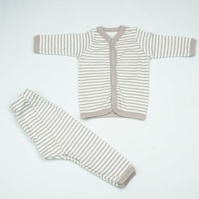 NIGHT SUIT NB GREY STRIPES