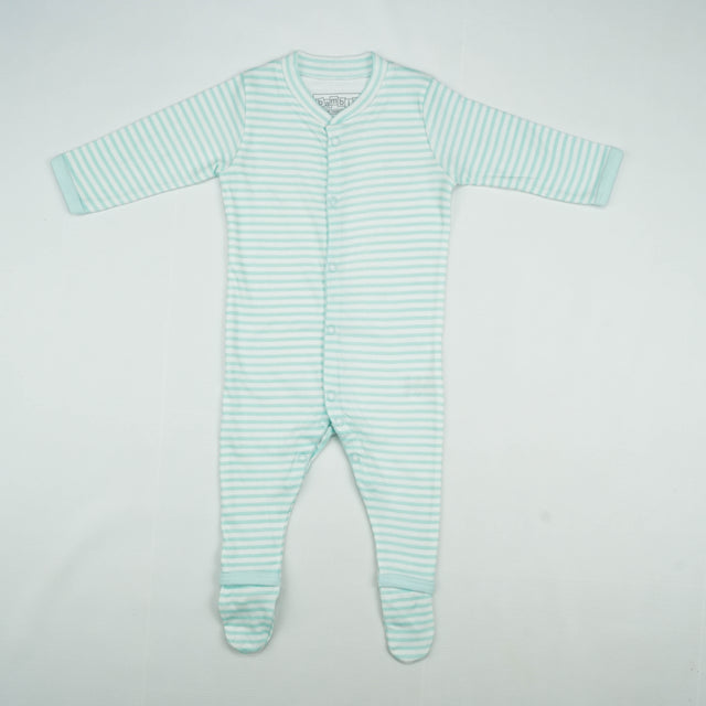 SLEEP SUIT PK3 6-12M B.BLUE DINO WORLD