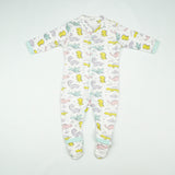 SLEEP SUIT PK3 0-3M B.BLUE DINO WORLD