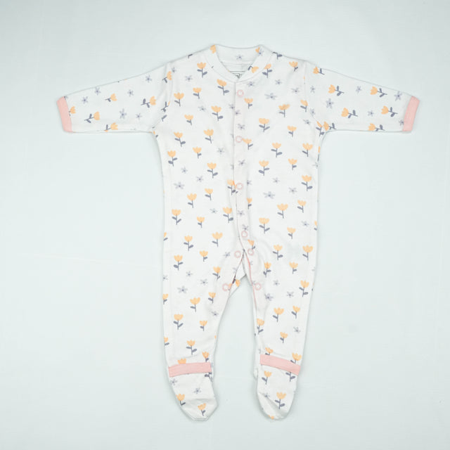 SLEEP SUIT PK3 NB LT PINK BLOSSOM