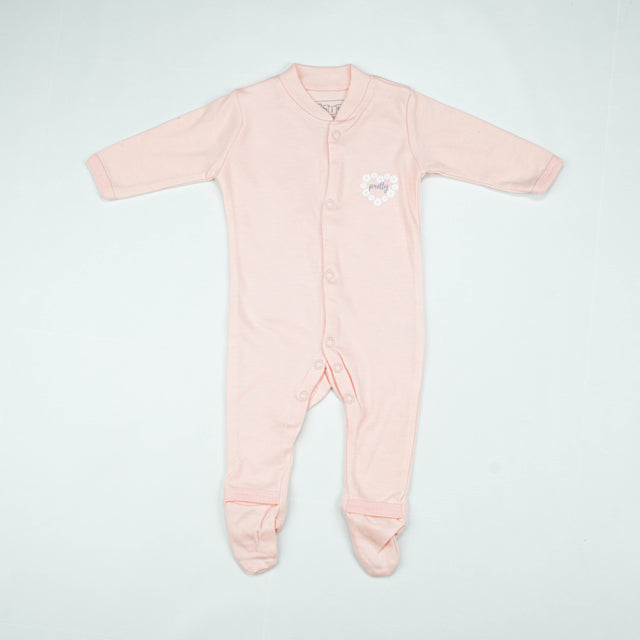 SLEEP SUIT PK3 NB LT PINK BLOSSOM