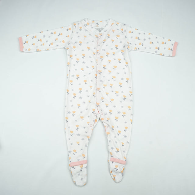 SLEEP SUIT PK3 12-18M LT PINK BLOSSOM