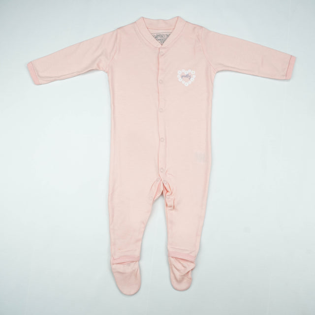 SLEEP SUIT PK3 12-18M LT PINK BLOSSOM