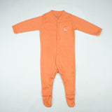 SLEEP SUIT PK3 6-12M PEACH ELEPHANT