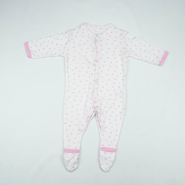 SLEEP SUIT PK3 3-6M B.PINK FLORAL