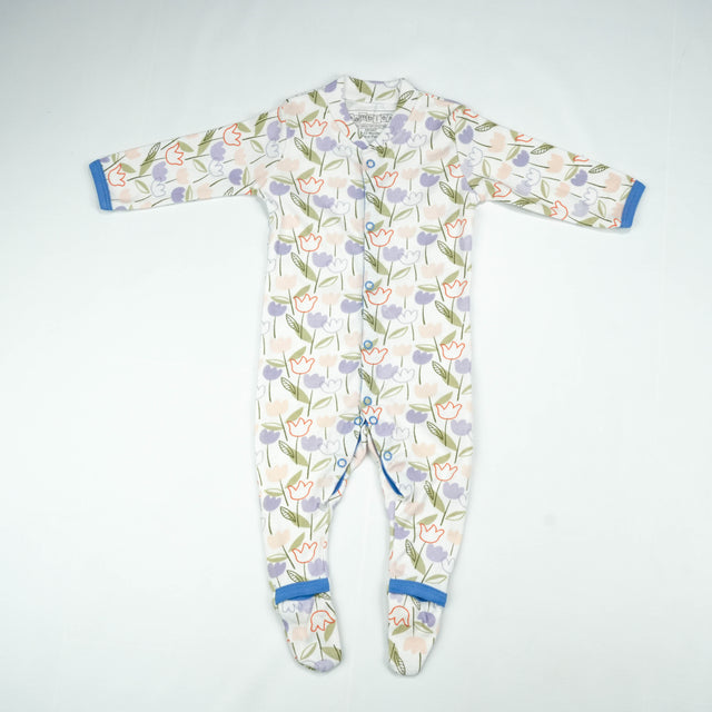 SLEEP SUIT PK3 6-12M LILAC BLOOMING