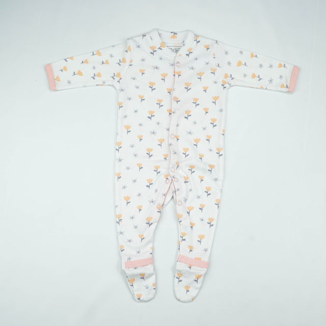 SLEEP SUIT PK3 0-3M LT PINK BLOSSOM